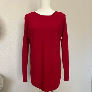 CHARLIE B Red Crew Neck Sweater